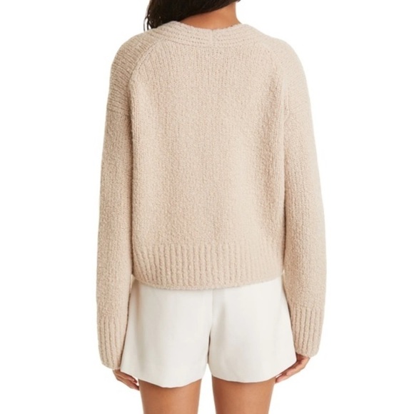 VINCE Slub Wool Blend Cardigan in Burlap Size Small - Picture 2 of 12